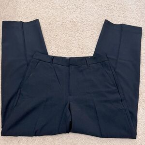 Banana Republic Sculpted Straight High Rise Black Dress Pants Sz 4P EUC